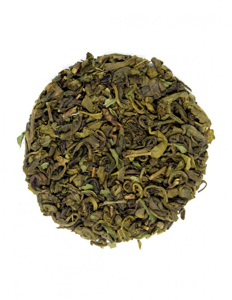 Té verde Gunpowder con menta