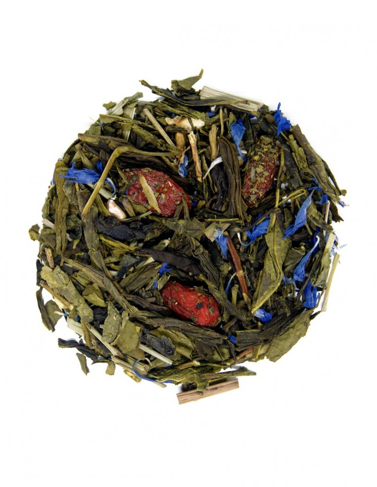 Té verde Sencha con bayas de goji